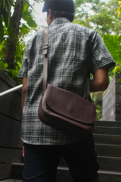 Satchel messenger V3 genuine cowhide leather sling bag
