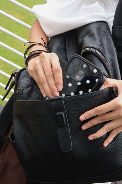 Snap V2 design genuine cowhide leather backpack