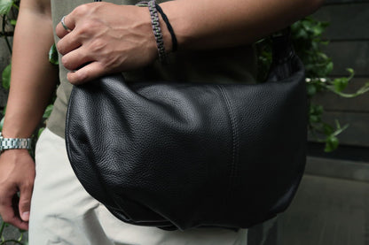 Poches V3 design genuine cowhide leather bag