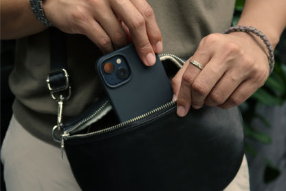 Vesny V3 design genuine cowhide leather waist/sling bag