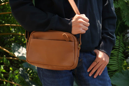 Murca V2 design genuine cowhide leather sling bag