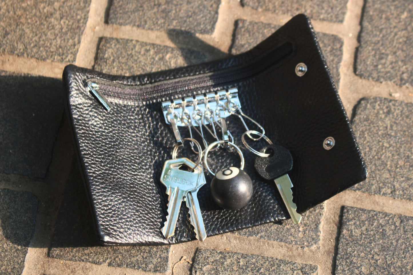 Genuine cowhide leather key holder