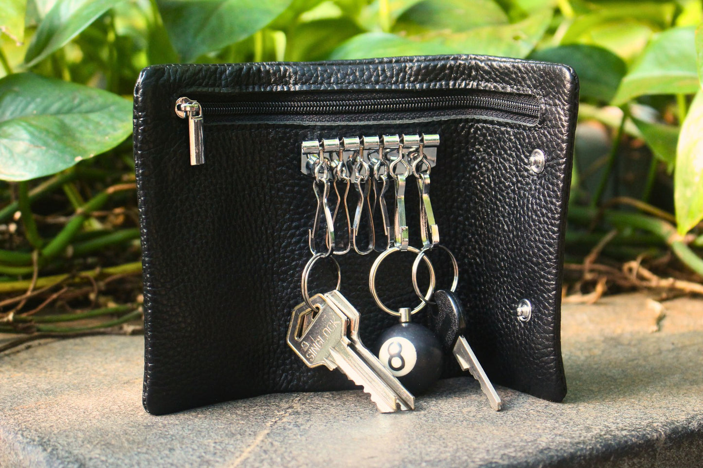 Genuine cowhide leather key holder