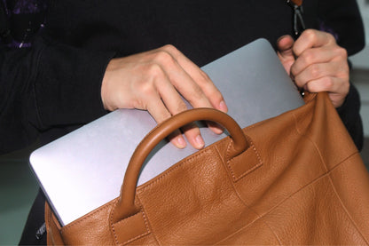 Cara V4 design genuine cowhide leather bag with strap