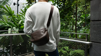 Tilo V3 design genuine cowhide leather sling bag
