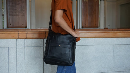 Reza V2 design genuine cowhide leather bag