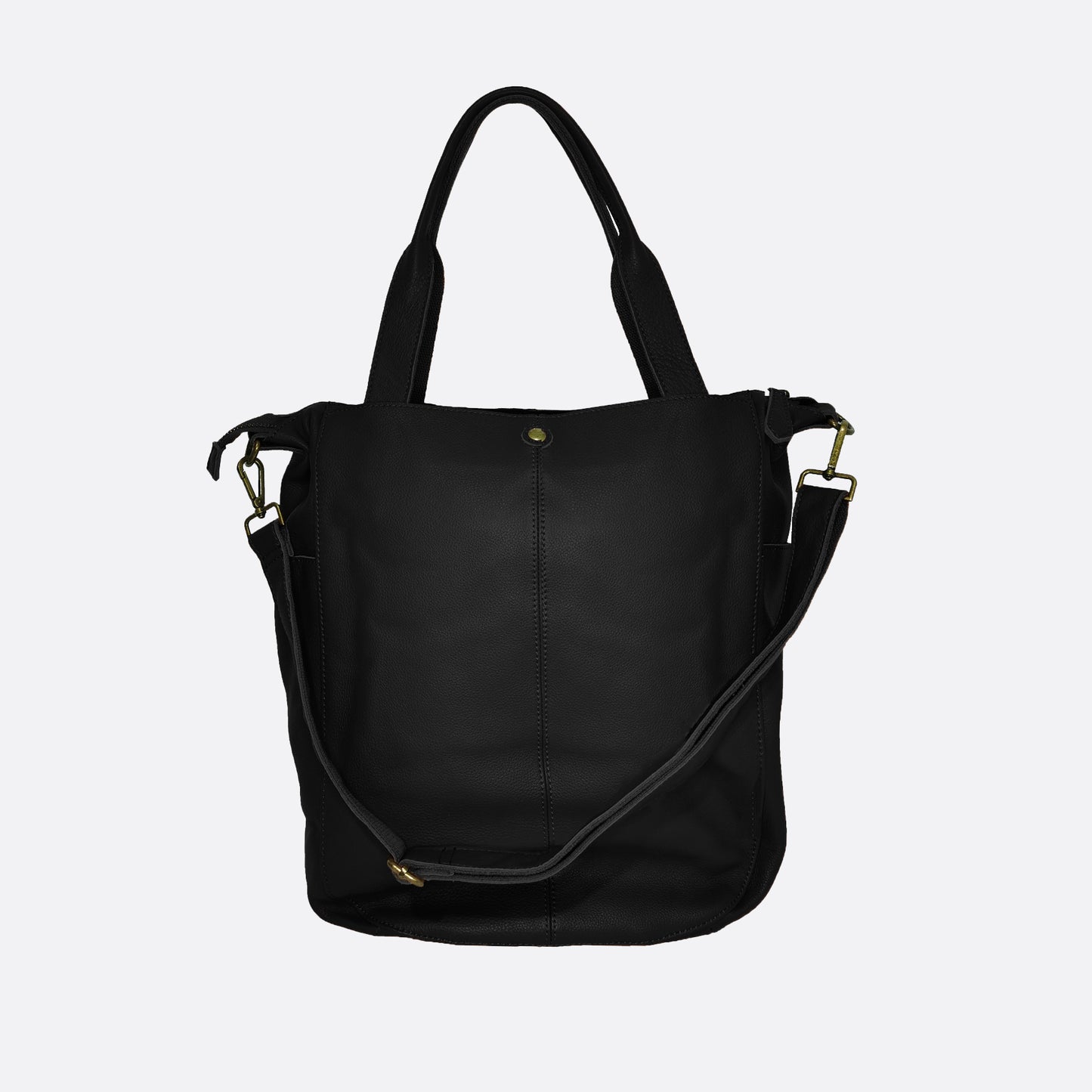 Cara V2 design genuine cowhide leather bag with strap