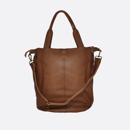 Cara V2 design genuine cowhide leather bag with strap