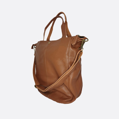 Cara V2 design genuine cowhide leather bag with strap