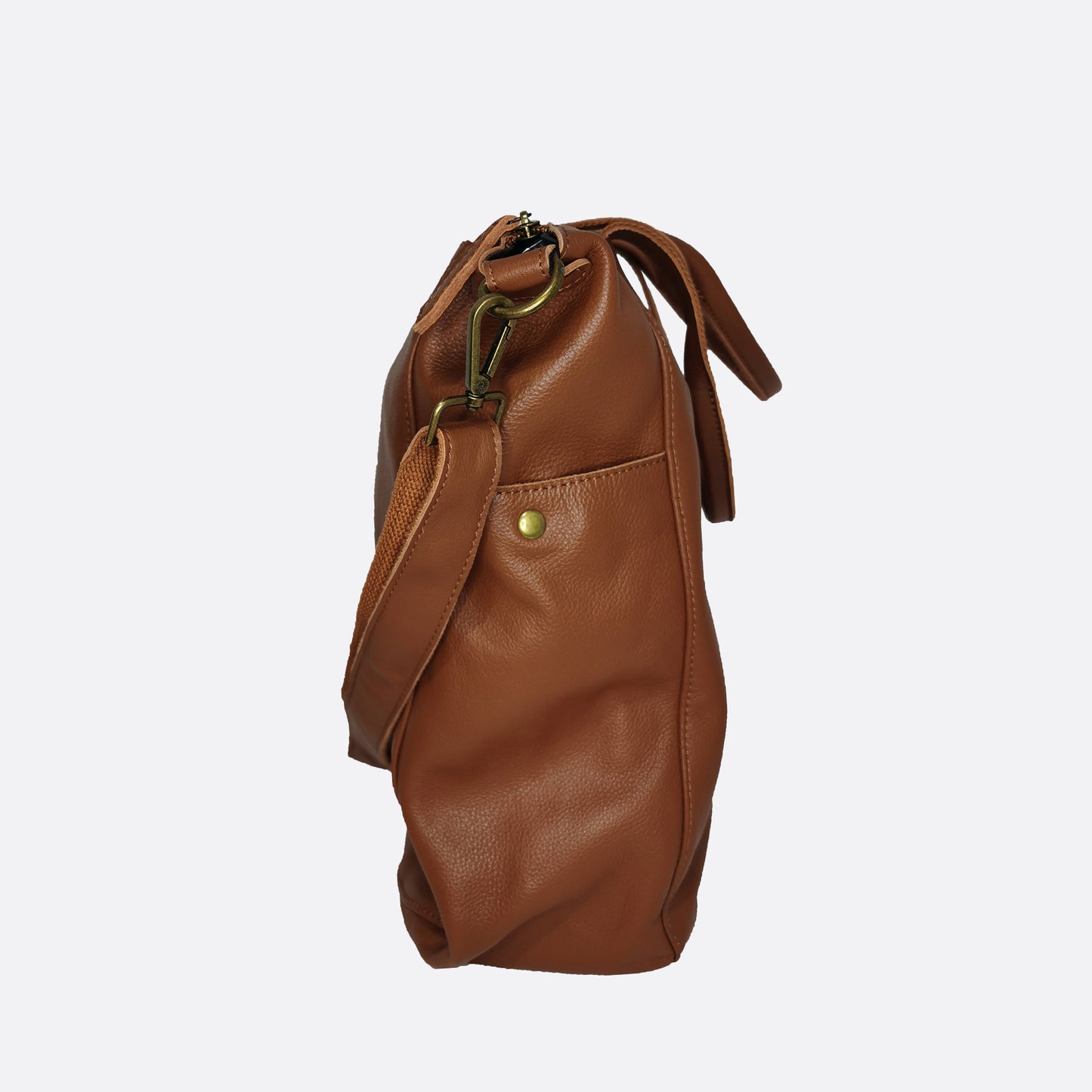 Cara V2 design genuine cowhide leather bag with strap