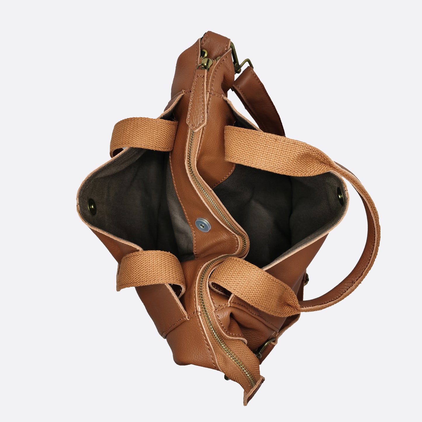 Cara V2 design genuine cowhide leather bag with strap