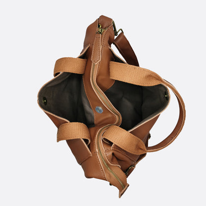 Cara V2 design genuine cowhide leather bag with strap