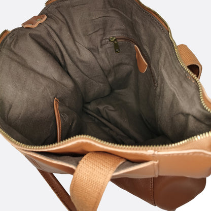 Cara V2 design genuine cowhide leather bag with strap