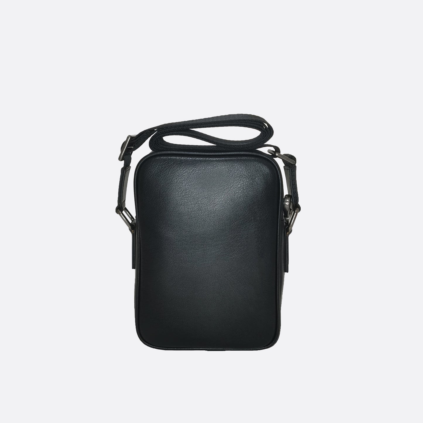 Flap design genuine cowhide leather sling bag