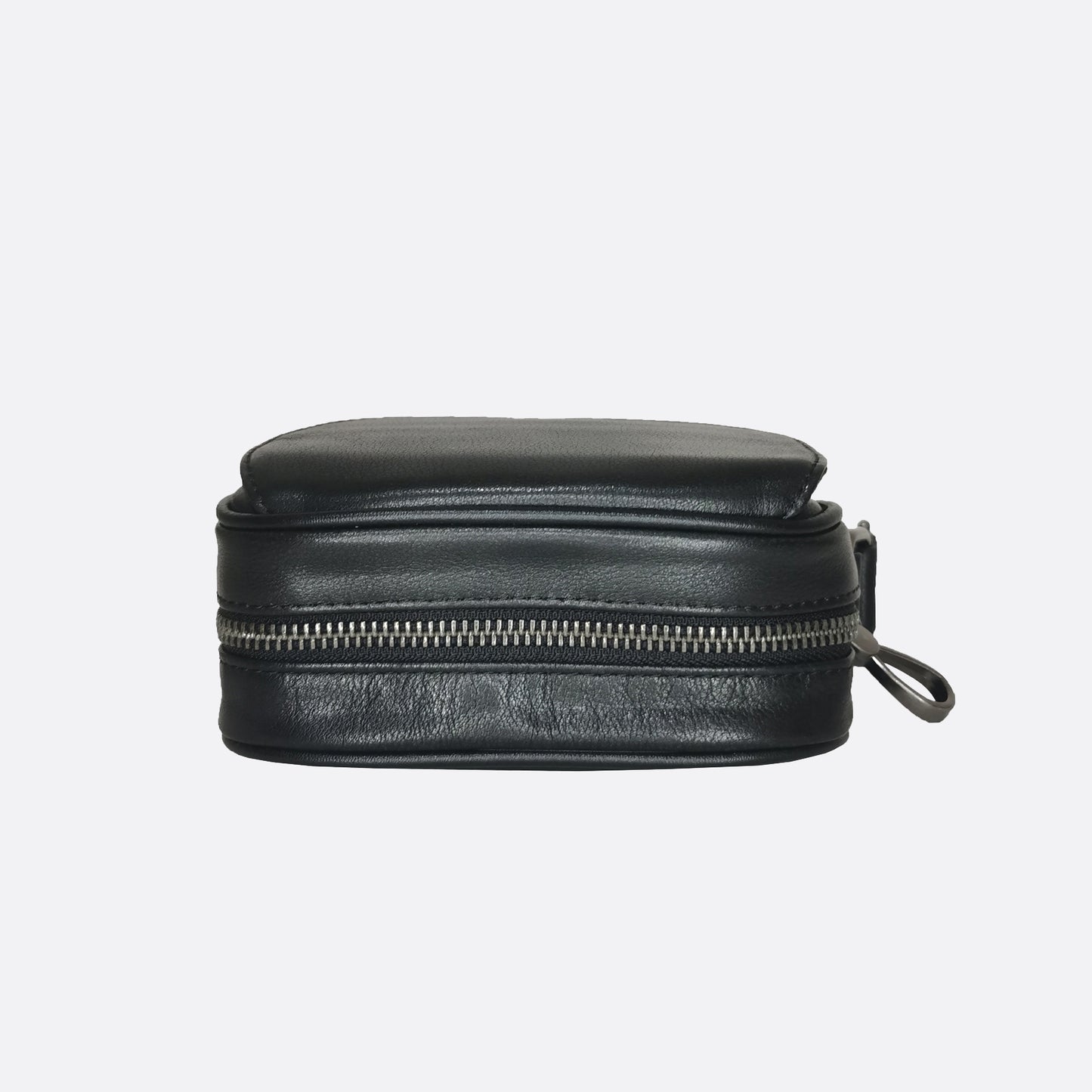 Flap design genuine cowhide leather sling bag