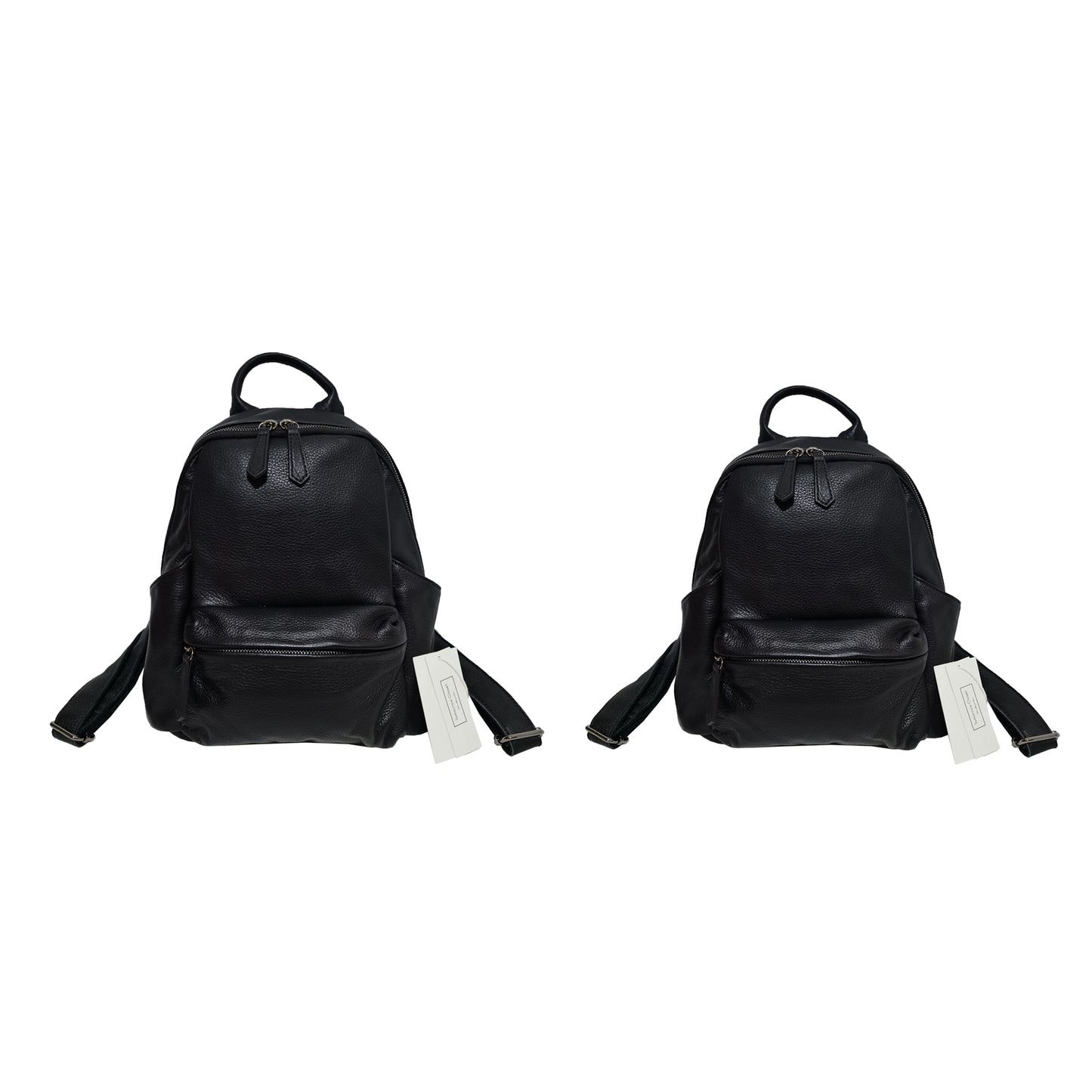 Pouch design genuine cowhide leather backpack
