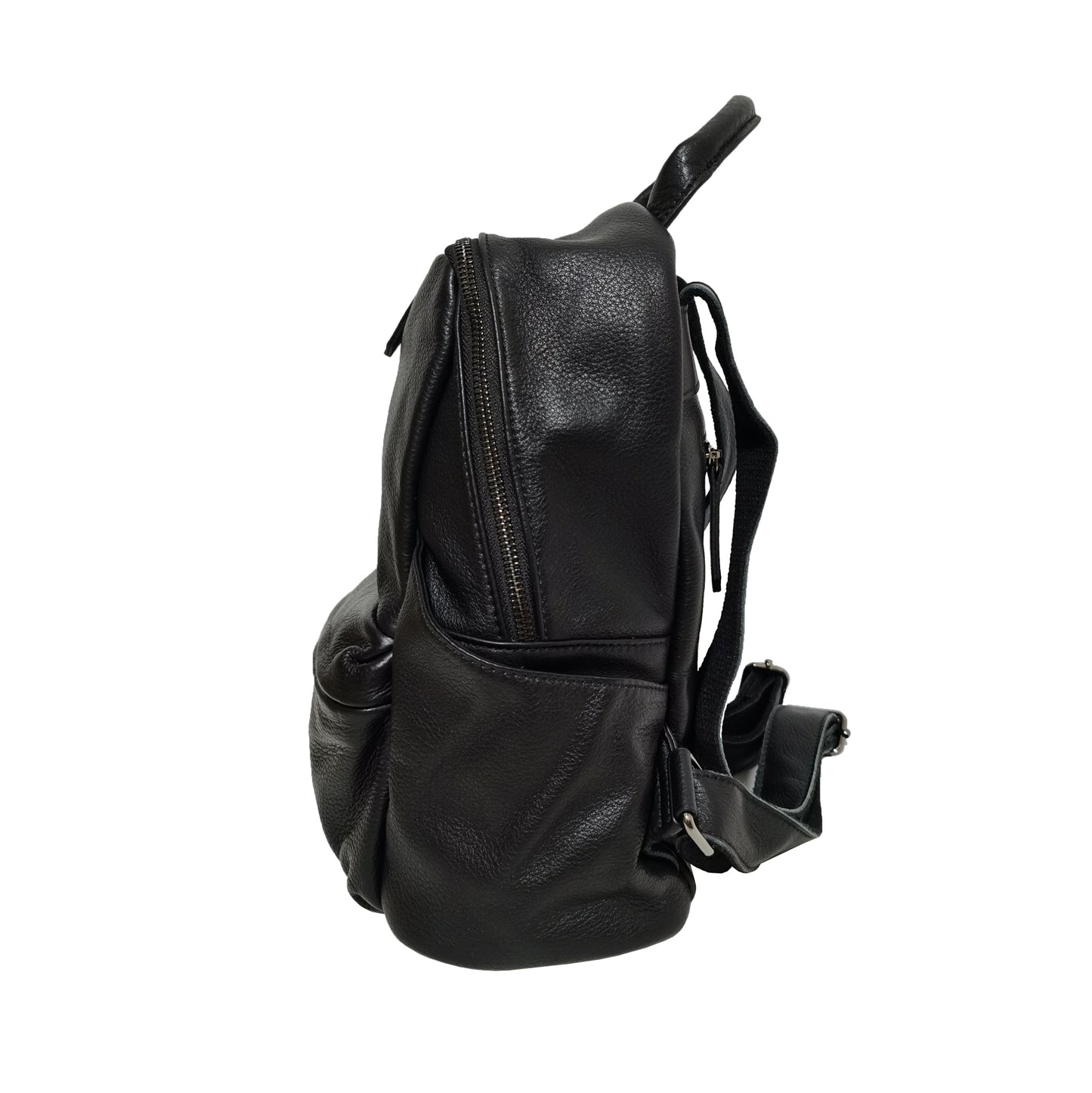 Pouch design genuine cowhide leather backpack