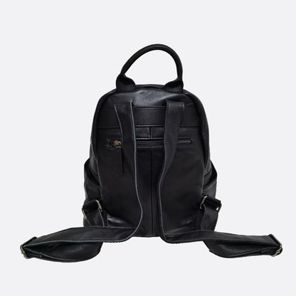 Pouch design genuine cowhide leather backpack