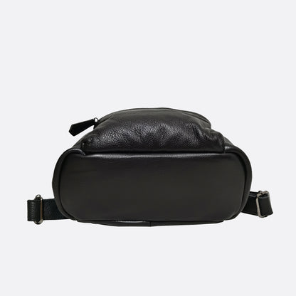Pouch design genuine cowhide leather backpack