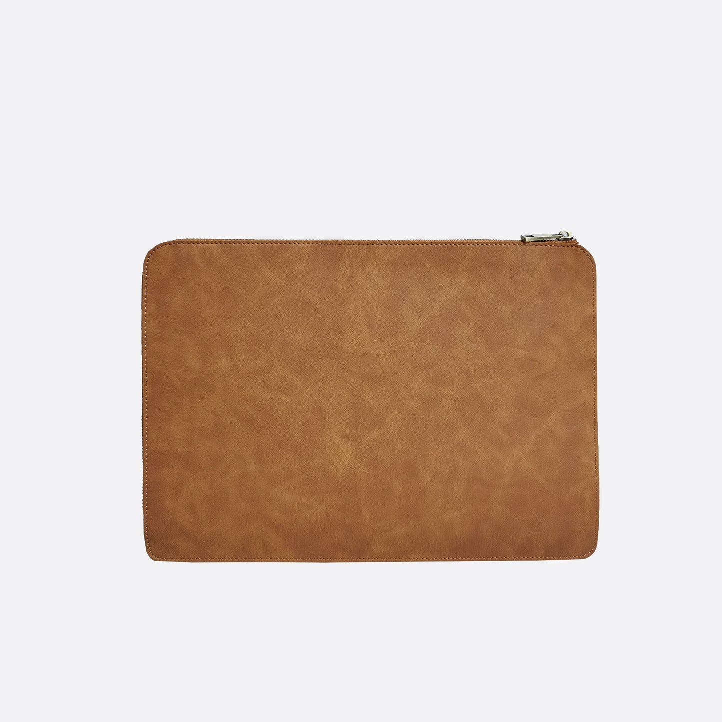 Snap design genuine cowhide leather clutch/laptop sleeve / laptop folio