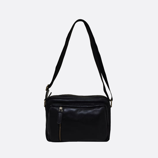 Davel V4 design genuine cowhide leather sling bag