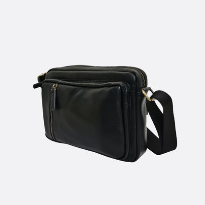 Davel V4 design genuine cowhide leather sling bag