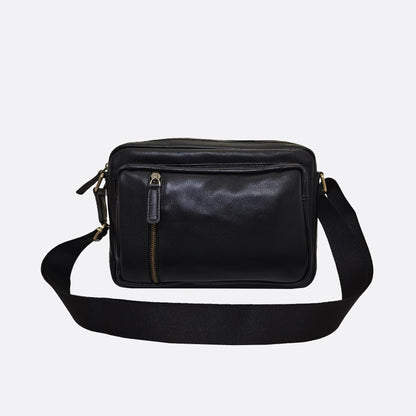Davel V4 design genuine cowhide leather sling bag