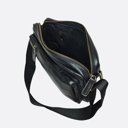 Davel V4 design genuine cowhide leather sling bag