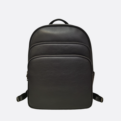 Crescent design genuine cowhide leather backpack