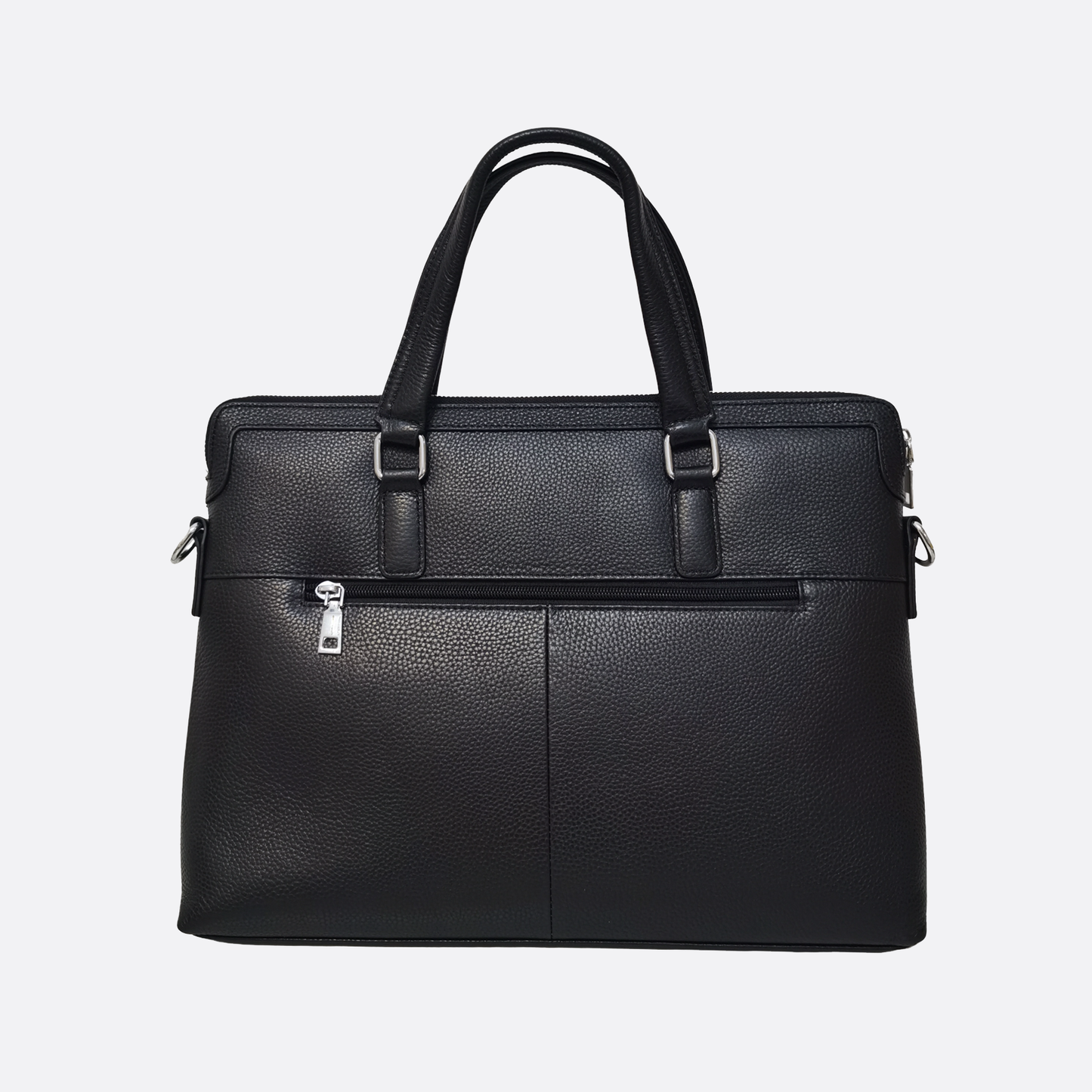 Lev V2 design genuine cowhide leather slim briefcase with sling