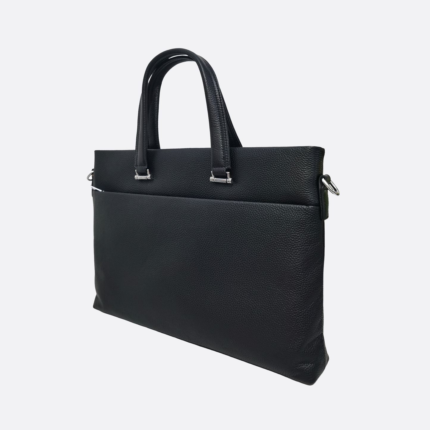 Marcel V2 design genuine cowhide leather slim briefcase with sling