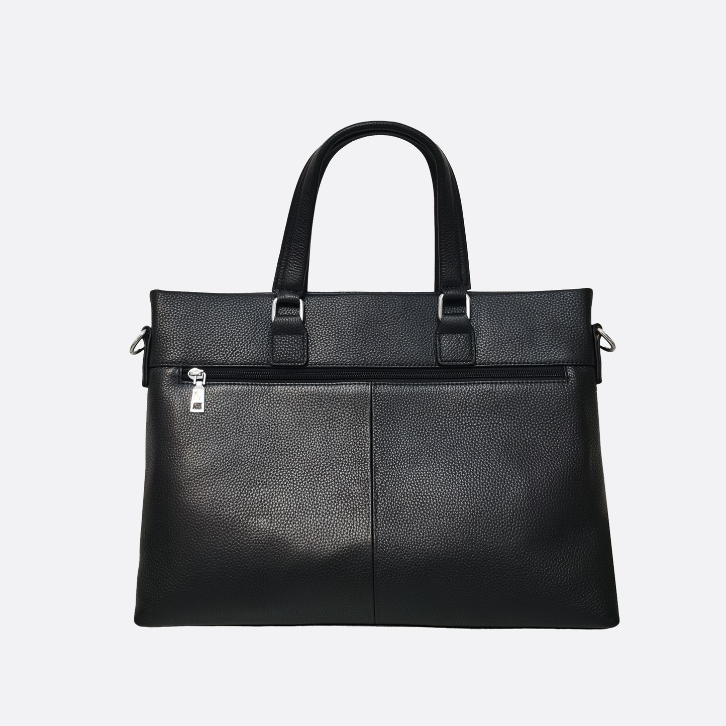 Marcel V2 design genuine cowhide leather slim briefcase with sling