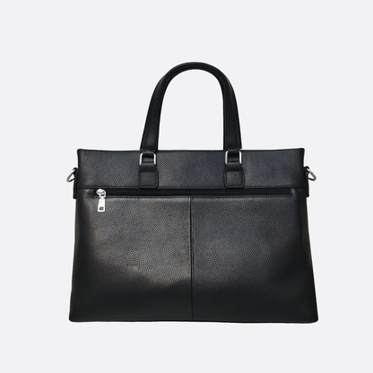 Marcel V2 design genuine cowhide leather slim briefcase with sling