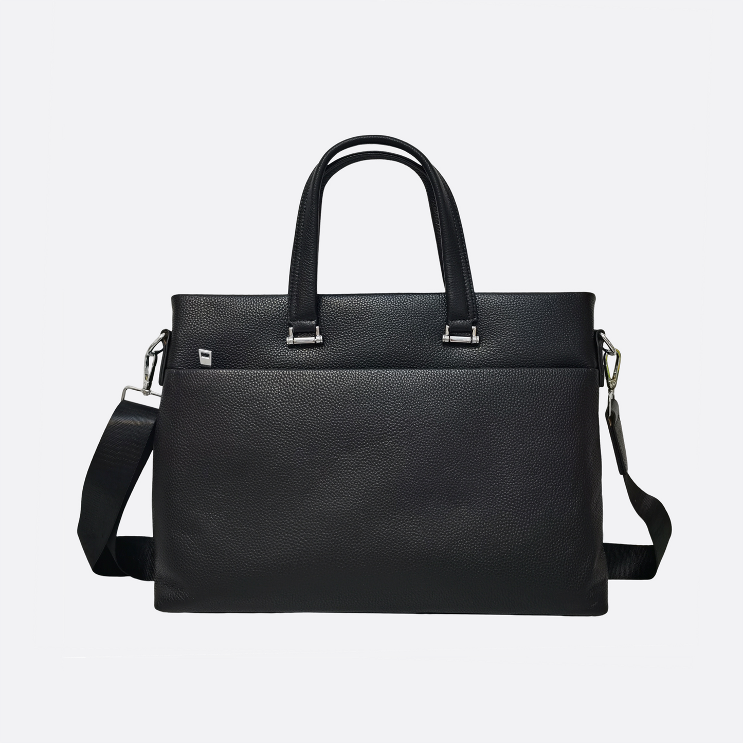 Marcel V2 design genuine cowhide leather slim briefcase with sling