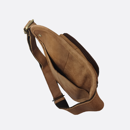 Genuine cowhide leather holster pouch fanny pack