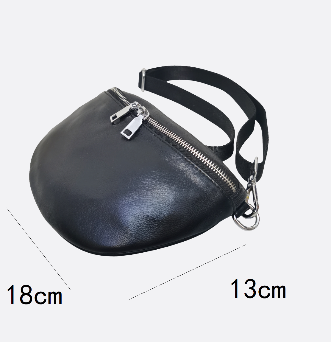 Vesny V3 design genuine cowhide leather waist/sling bag