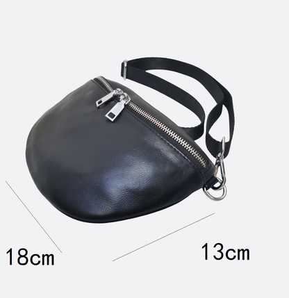 Vesny V3 design genuine cowhide leather waist/sling bag