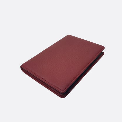 Genuine cowhide leather passport holder travel pouch