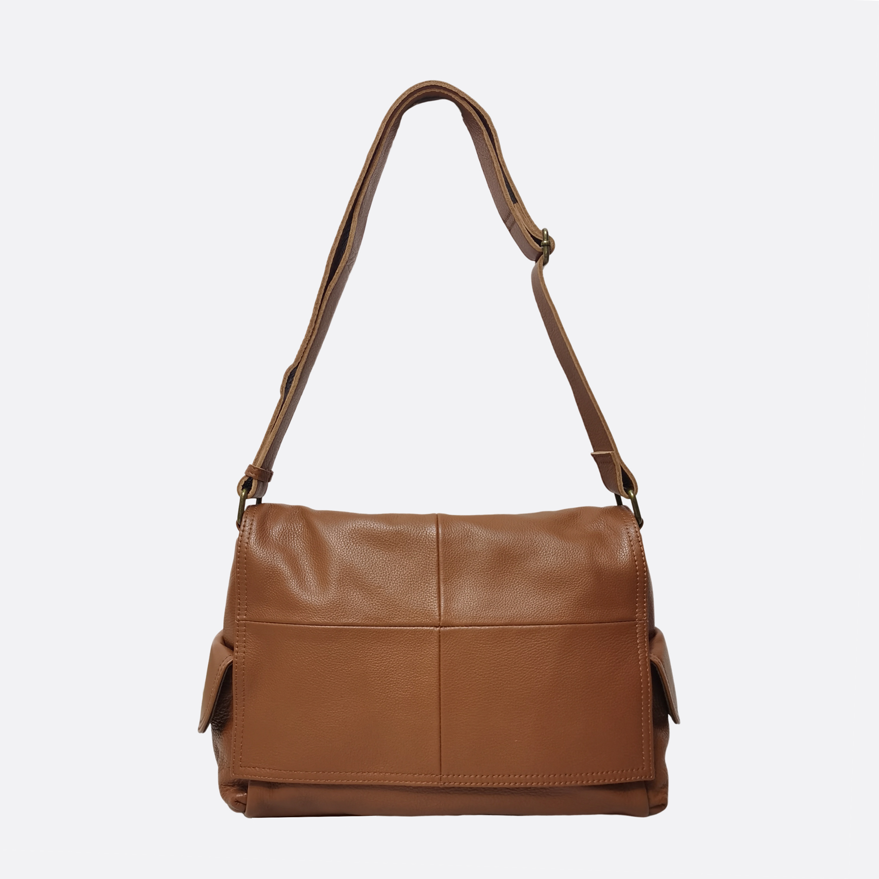 Leather sling bag singapore on sale
