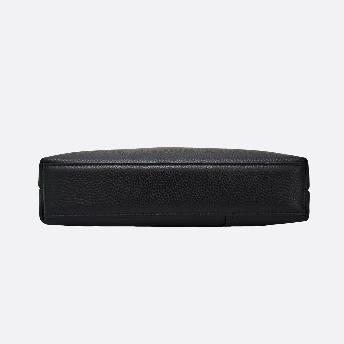 Multi zip design genuine cowhide leather sling bag
