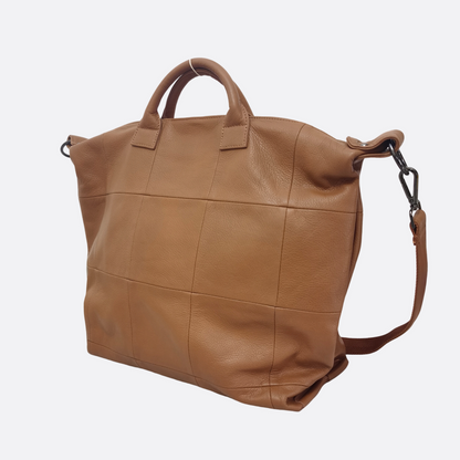 Cara V4 design genuine cowhide leather bag with strap