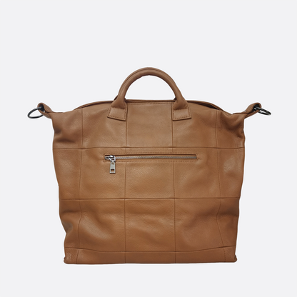 Cara V4 design genuine cowhide leather bag with strap