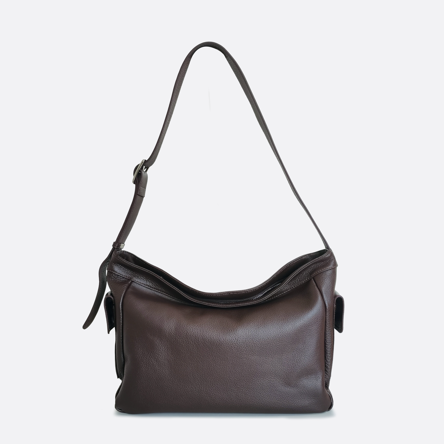 Carly messenger design genuine cowhide leather sling bag