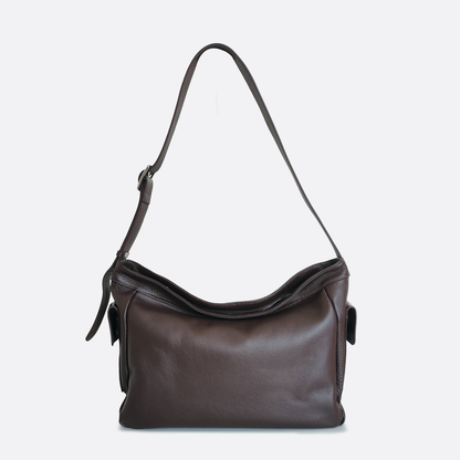 Carly messenger design genuine cowhide leather sling bag