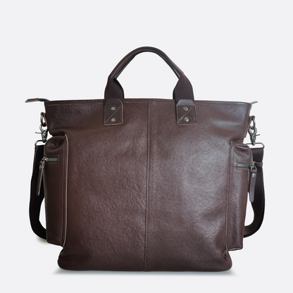 Perry design genuine cowhide leather tote bag