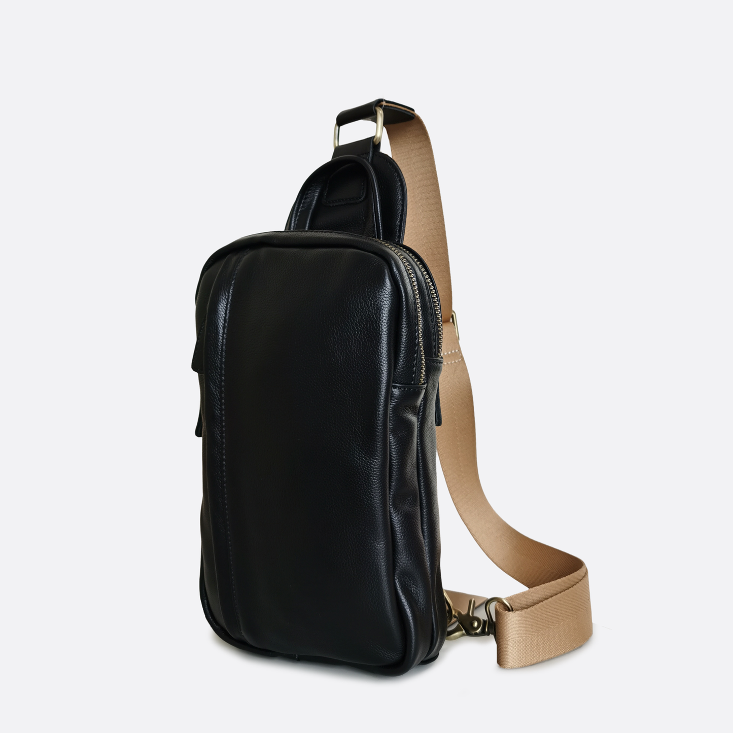 Davel V2 design genuine cowhide leather fanny pack bag