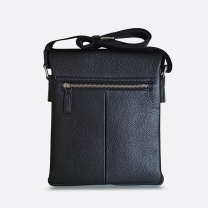 Flap V2 design genuine cowhide leather sling bag