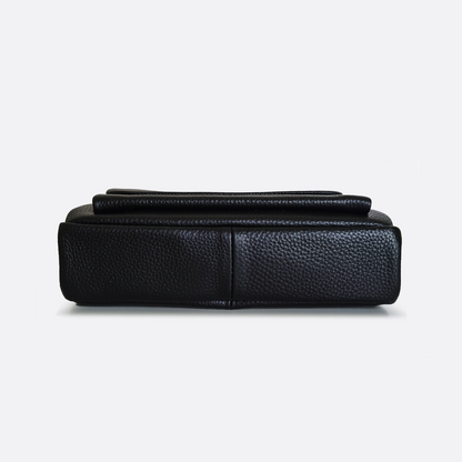 Flap V2 design genuine cowhide leather sling bag