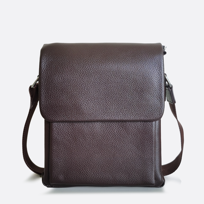 Flap V2 design genuine cowhide leather sling bag