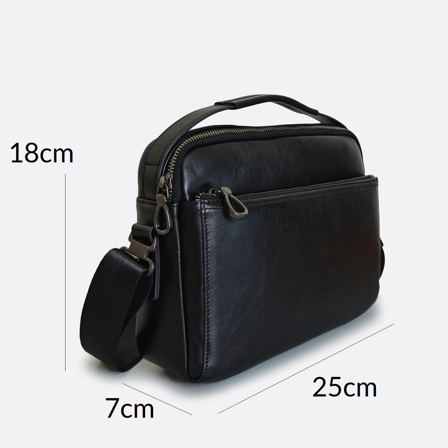 Murca V5 design genuine cowhide leather sling bag